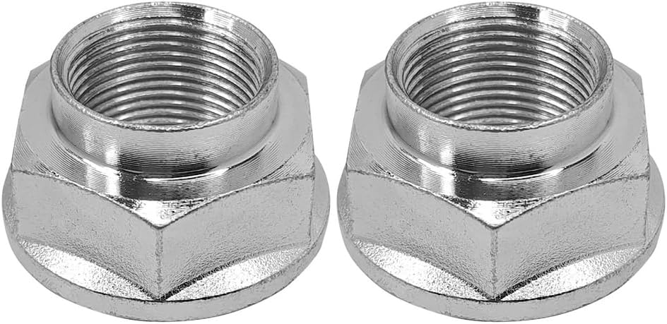 2PCS M24x1.5 Axle Nut Hub Driveshaft Spindle Nuts Compatible with Land Rover Discovery Milan Fusion Lincoln Mazda Honda Accord CR-V Prelude Acura CL TL TSX KIA Isuzu Models