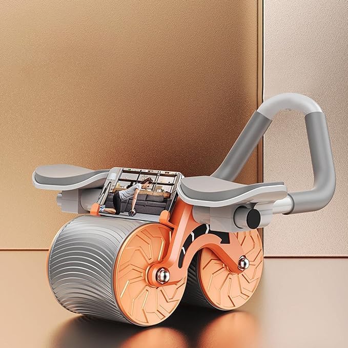 Outdazzle- Ab Roller with Handle and Knee Pad- AB Roller -for Abdominal Stomach - ab excersice equipment - abs workout equipment -with mobile holder design- ab excerciser for men | ab roller wheel 2