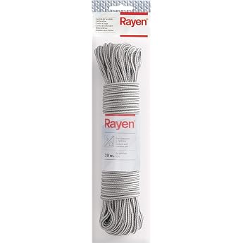 Rayen Clothes Line Nylon Rope Indoor & Outdoor Non Slip 20m Length Gray Color