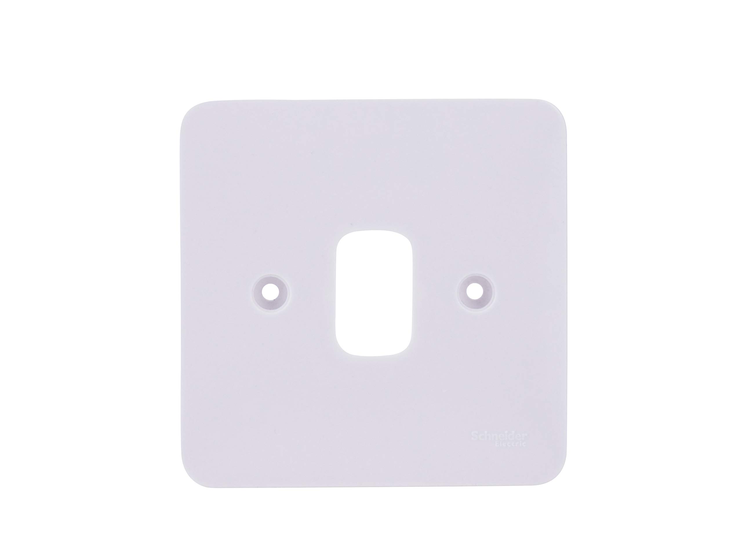 Schneider GGBL01G Lisse Profile Grid Cover Plate with Frame - 1 Gang (White)
