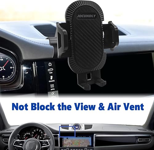 Miniatura 4 de Soporte de teléfono de coche para Porsche Macan 2015-2023 y Cayenne 2019-2023 [compatible con funda gruesa] Soporte de teléfono móvil, soporte de