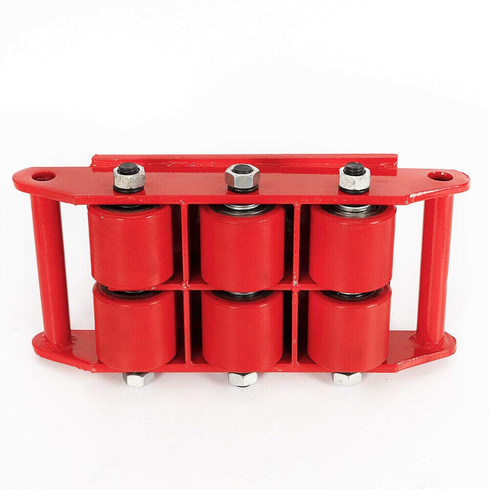 max.12T/8T - Carrello industriale per carro armato pesante, ruote per il trasporto industriale, rotazione 360 (8T ROSS)