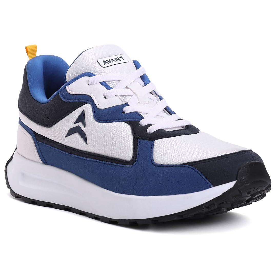 AVANT Mens Waffle Max Sneaker Shoes- Soft Cushioned Insole, Slip-Resistant, Dynamic Feet Support, Arch Support & Shock Absorption, Trendy, Casual Footwear (AVMSH165CL01UK10_Blue_UK10) (B0D4ZNKSN5) Amazon Price History, Amazon Price Tracker