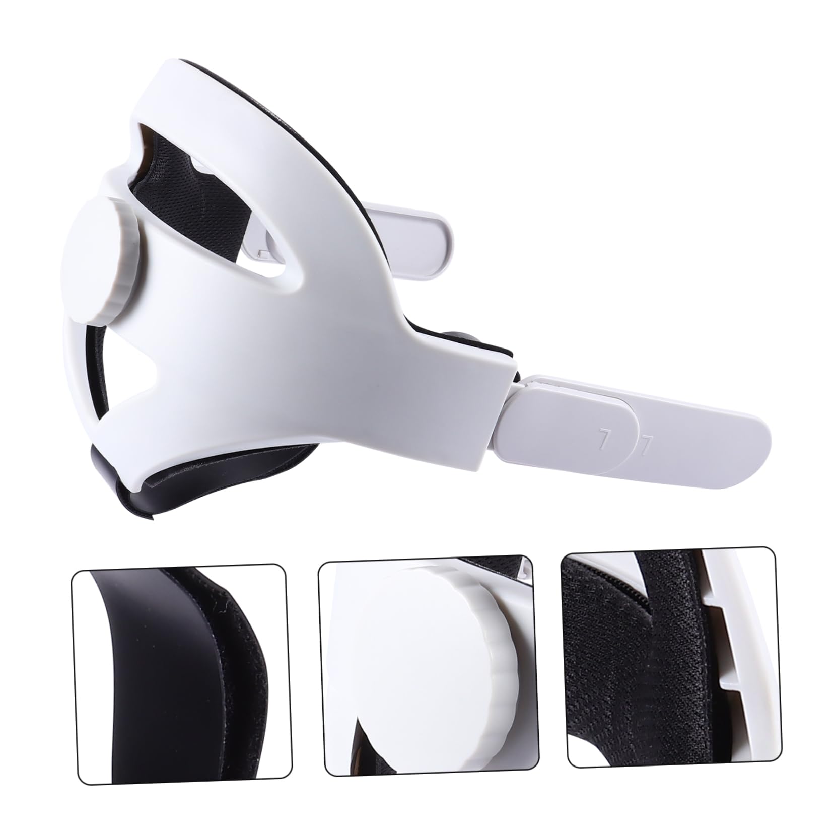 Uonlytech Fascia Per Testa Regolabile Per Visore Vr Cuscinetto Protettivo Per Testa Supporto e Bilanciamento Migliorati Per Visore Di Seconda Generazione