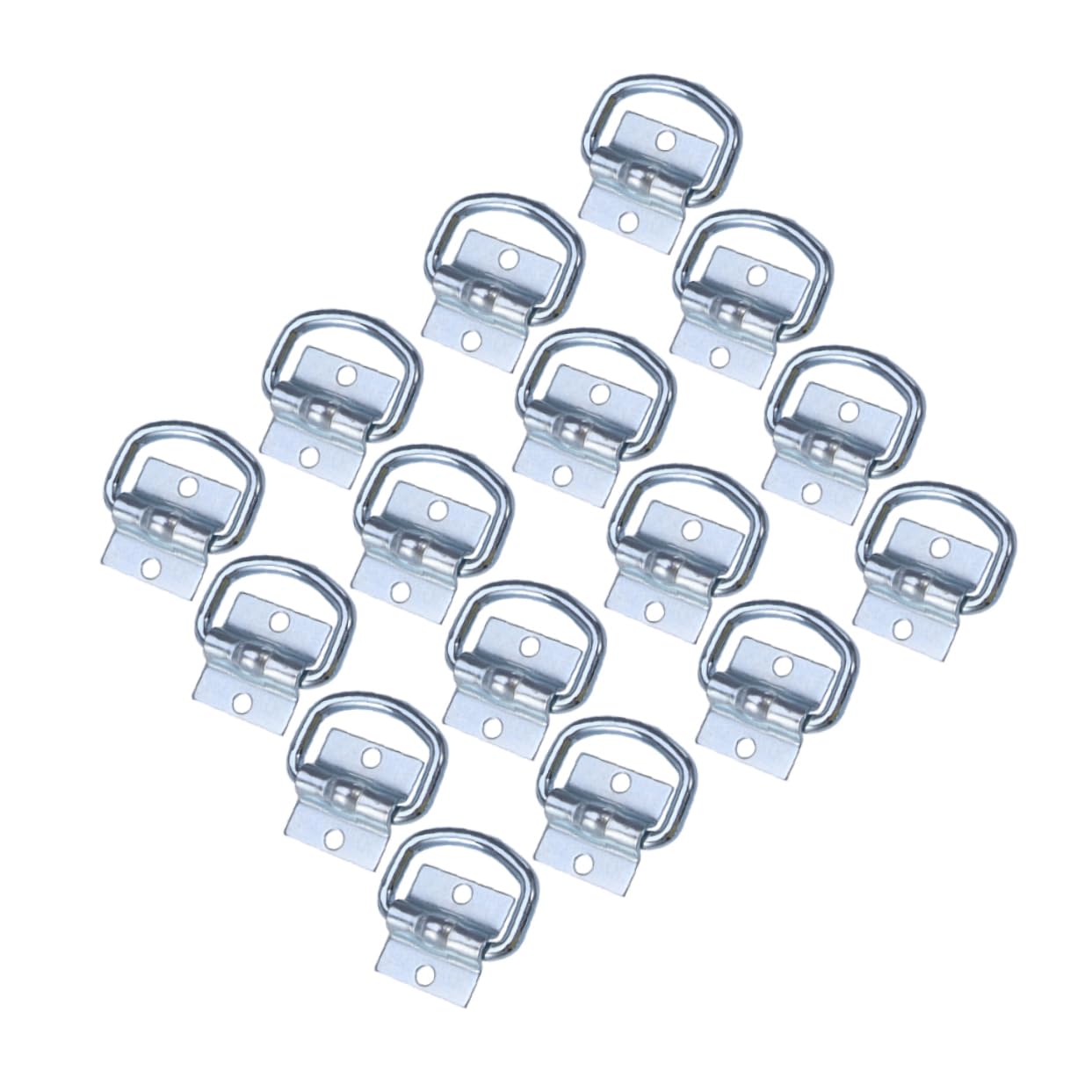 16stücke D-ring-zurröse für Anhänger Hochleistungs-d-ringe Anhänger-zurrösen Kleiner D-ring D-ring-halter Zurrösen-lieferung Utv-d-ringe Schienen-zurrösen Anhängerzubehör
