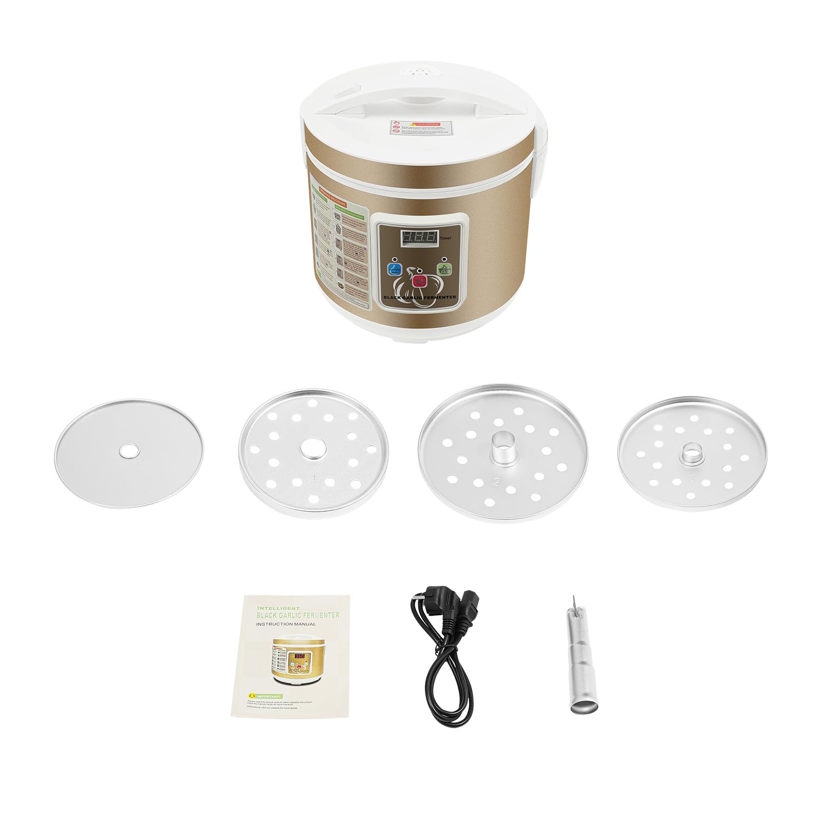 5L Fermenter, Schwarzen Knoblauch Fermentationsmaschine automatische, für Black Garlic, Fermentierung von 1-1,5 kg Schwarzer Knoblauch, 360-Grad-Stereo-Konstanterhitzung, 12~15 Tage