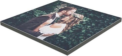 Miniatura 2 de MIXPIX Azulejos fotográficos personalizados para pared, 8 x 8 pulgadas, collage de tablero de fotos personalizado, alternativa a impresión en