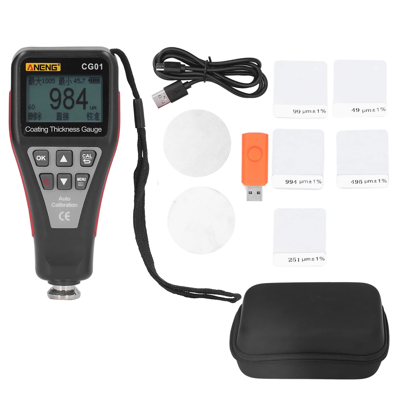 Buy Paint Thickness Gauge 0‑1500um Depth Thickness Gauge Car Paint