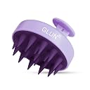 GLUN® Round Scalp Massager Purple Colour Pack of 1, Shampoo Brush Super Soft Bristles for Hair Cleansing & Anti-Dandruff Treatment Accessories gallery image