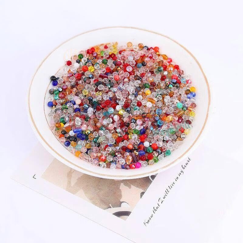 Perline di vetro per la creazione di gioielli, set di collane con perline colora