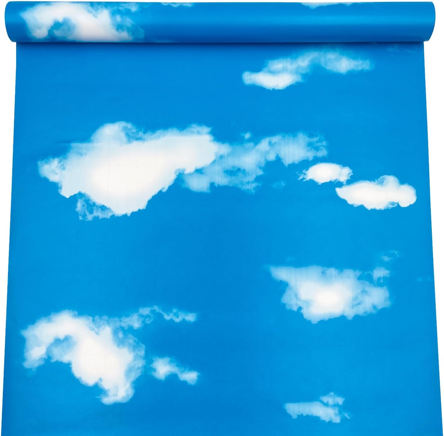 Yifely Blue Sky White Clound Shelf Liner Paper Self Adhesive Vinyl Wallpaper for Bedroom Living Room 17x118 Inch