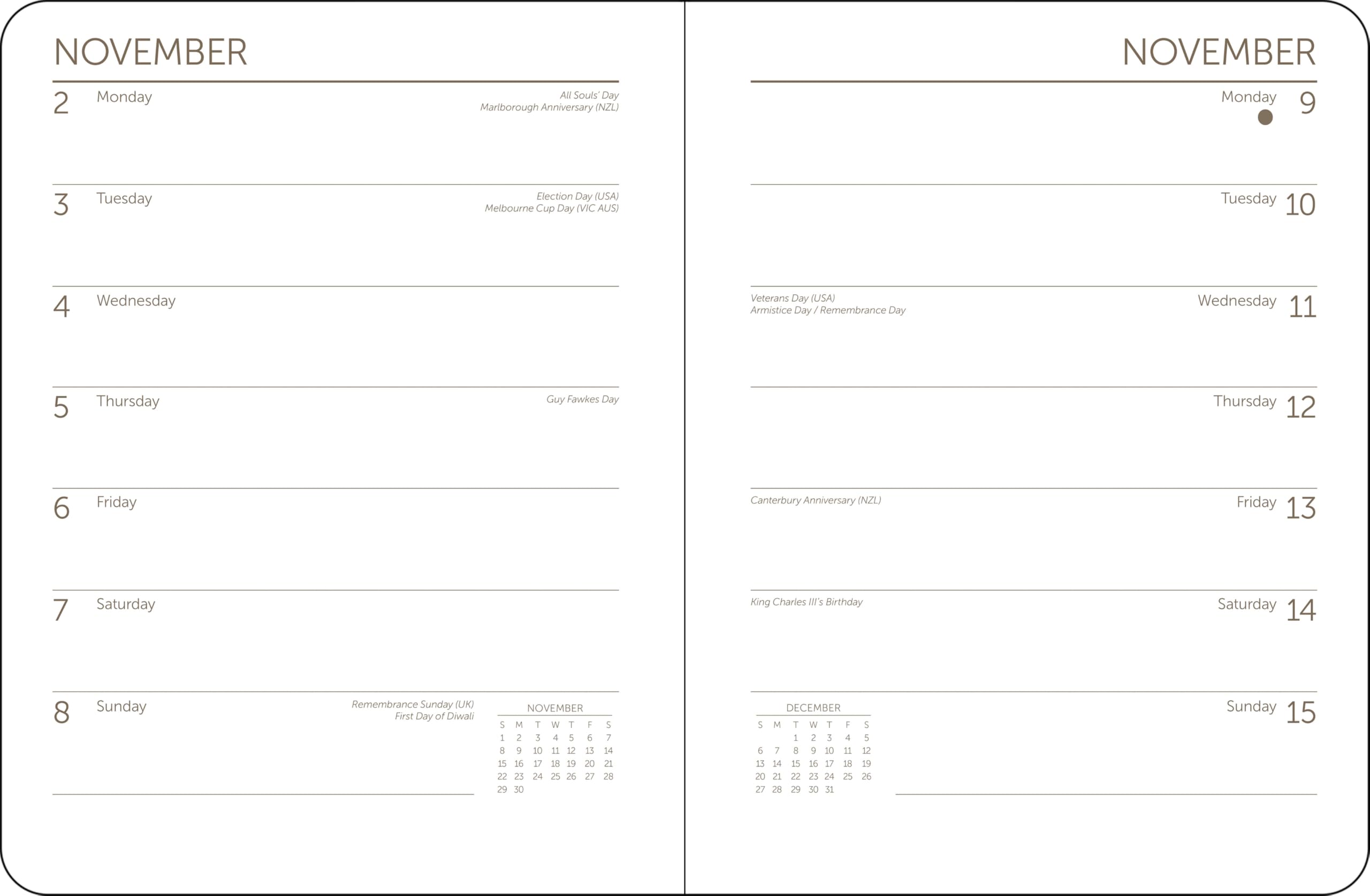 Americas National Parks Calendario settimanale di fidanzamento 2026, 16,5 x 21,6 cm, rilegatura a spirale