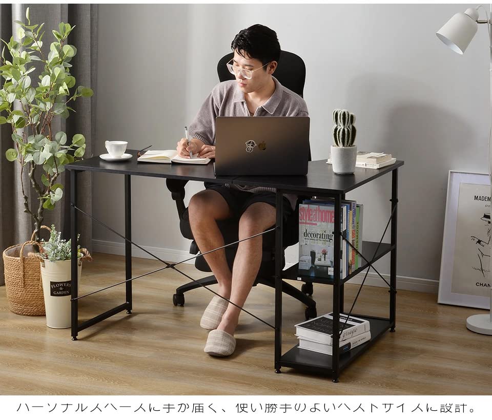 【数量限定】OSJ l字デスク 120cm幅 ラック付きパソコンデスク PCデス Amazon.co.jp: OSJ l字デスク 120cm幅 ラック付きパソコンデスク PC