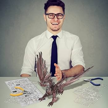 Amazon.com: Piececool 3D Puzzles for Adults, Hellstrom Dragon