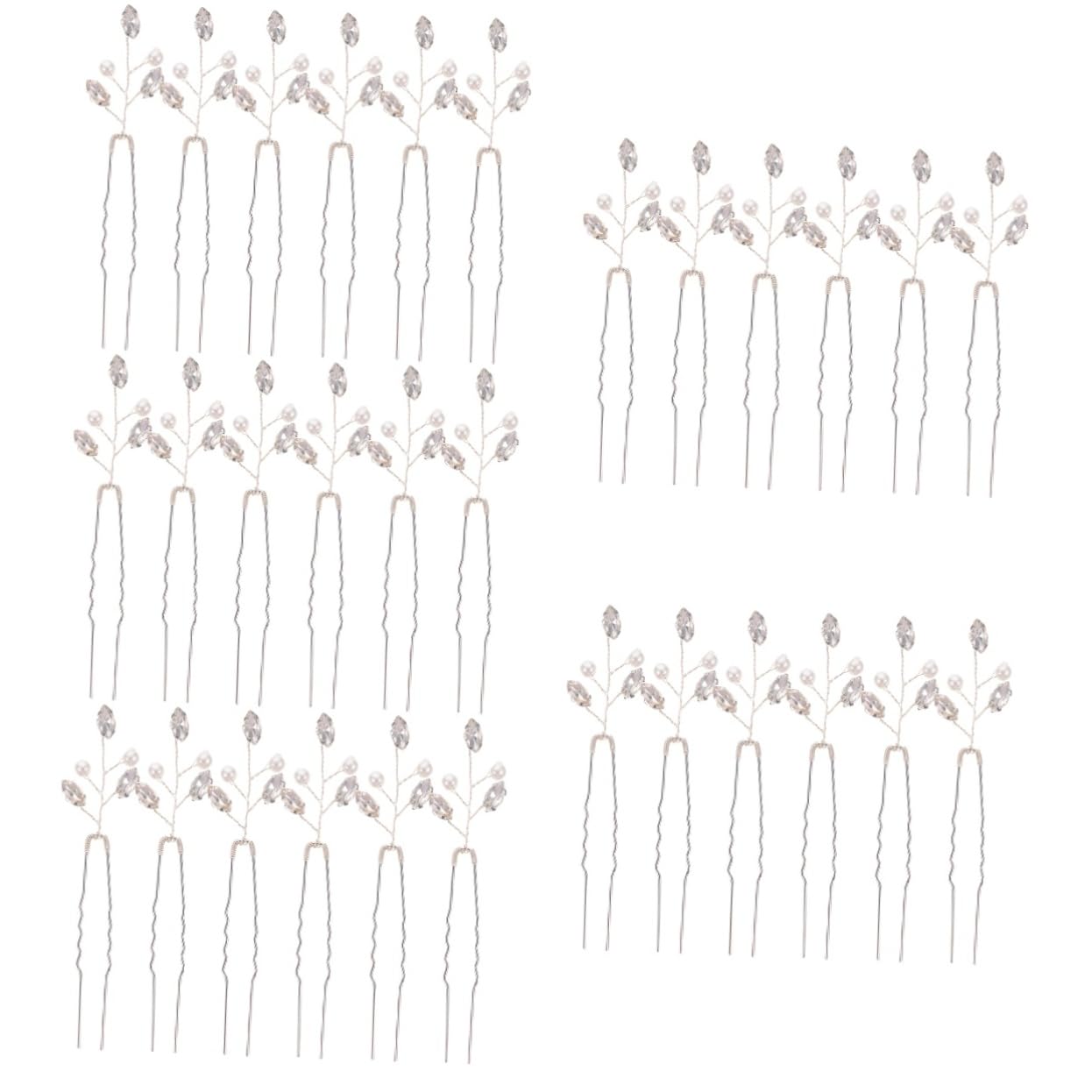 DOITOOL 30pezzi Fermagli Per Nuziali Con Strass Eleganti Hairpins Per Sposa e Cerimonie Accessori Per Acconciature Da Donna e Ragazze
