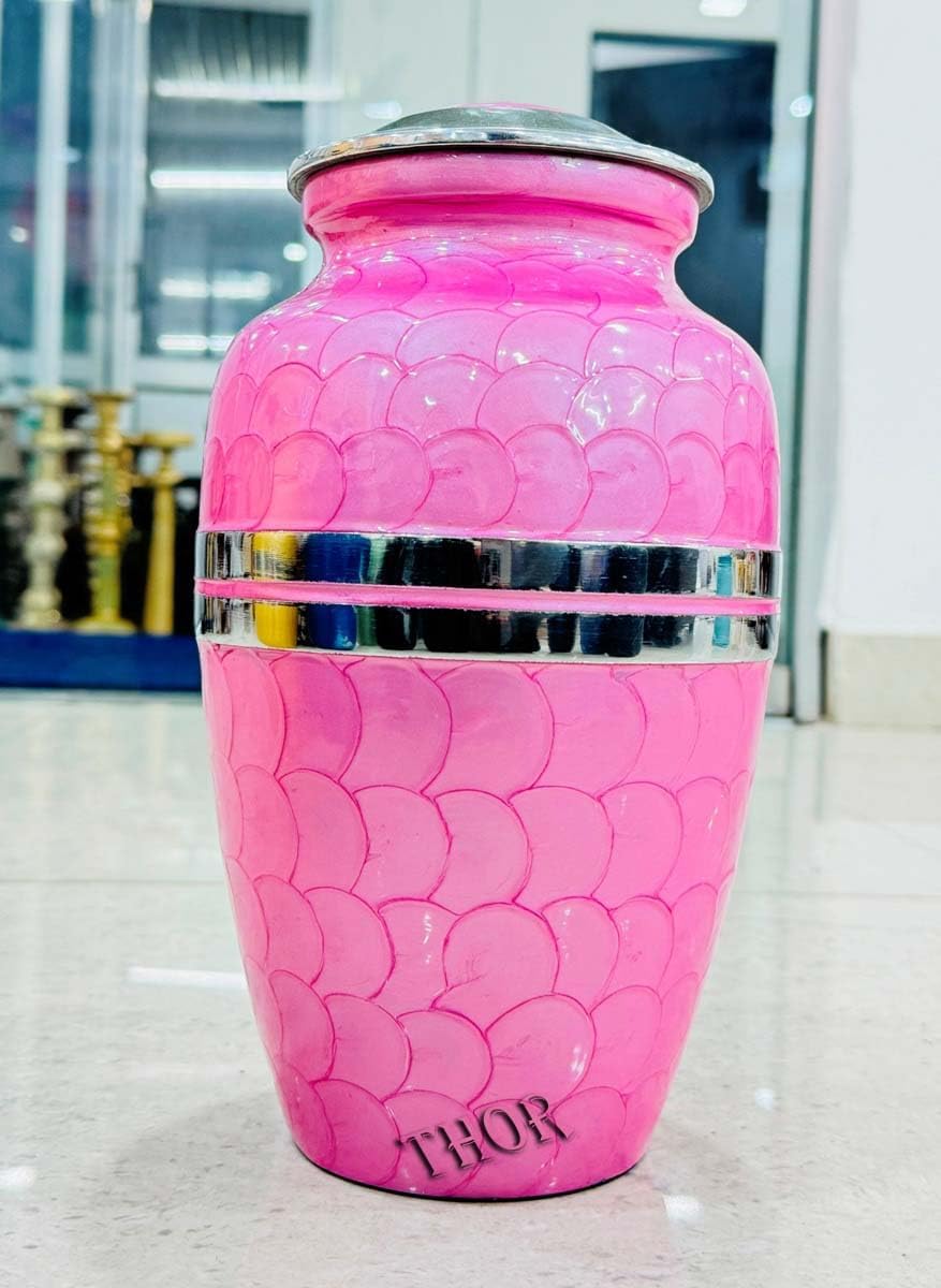 Humming Cremation Urn for Human Ashes Adult Female for Funeral Burial & Home for Adult Large Urns for Mom & Cremation Urns for Women Urns for Decorative for (Pink)