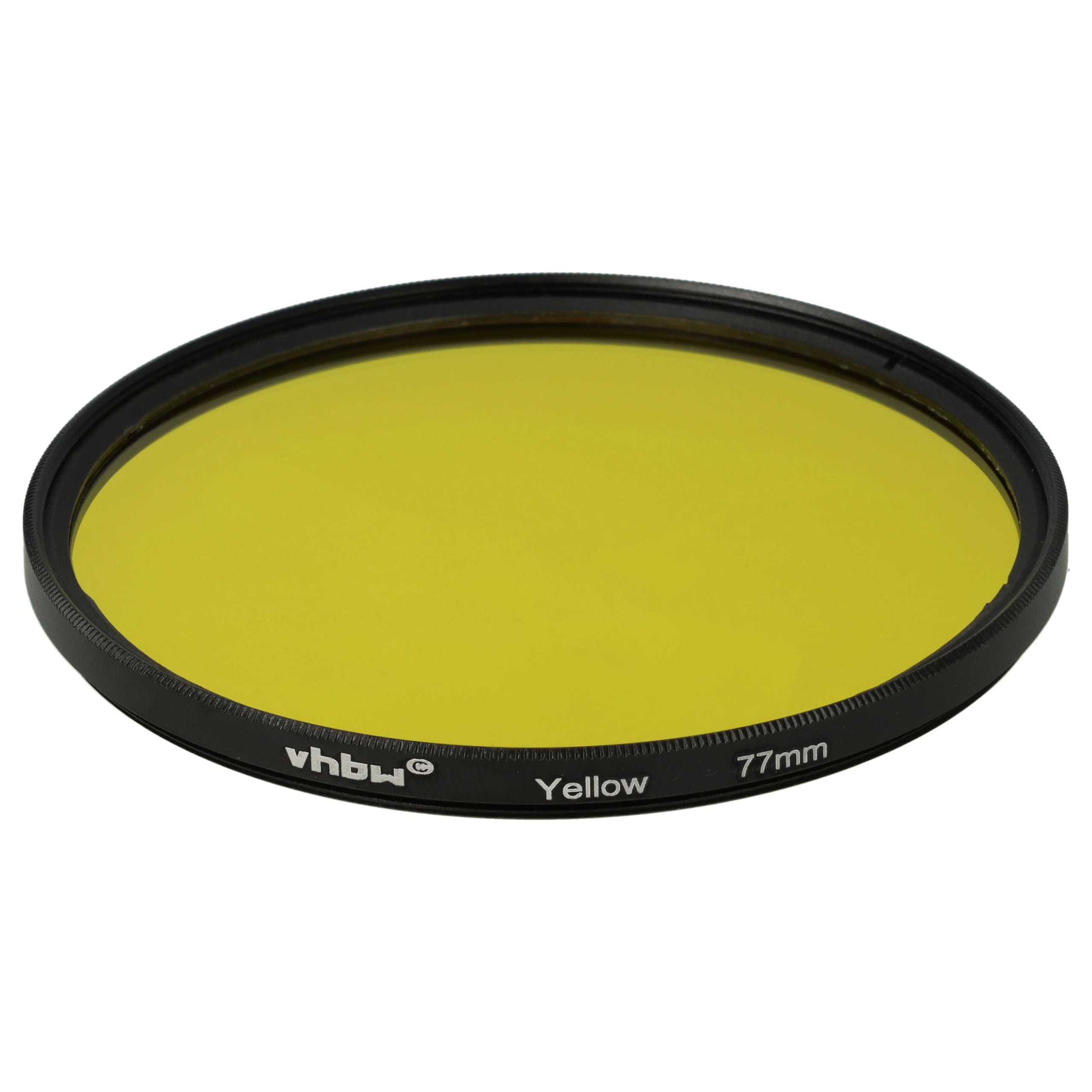 vhbw filtro colorato universale per obiettivi di fotocamere con attacco da 77mm - Filtro giallo