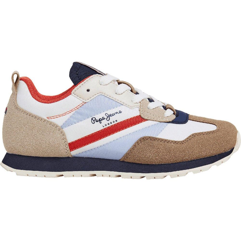 Pepe Jeans Boys Multicolor Vibrant And Stylish Foster Print Trainers - Kids Sneakers - 33 Eu - Kids