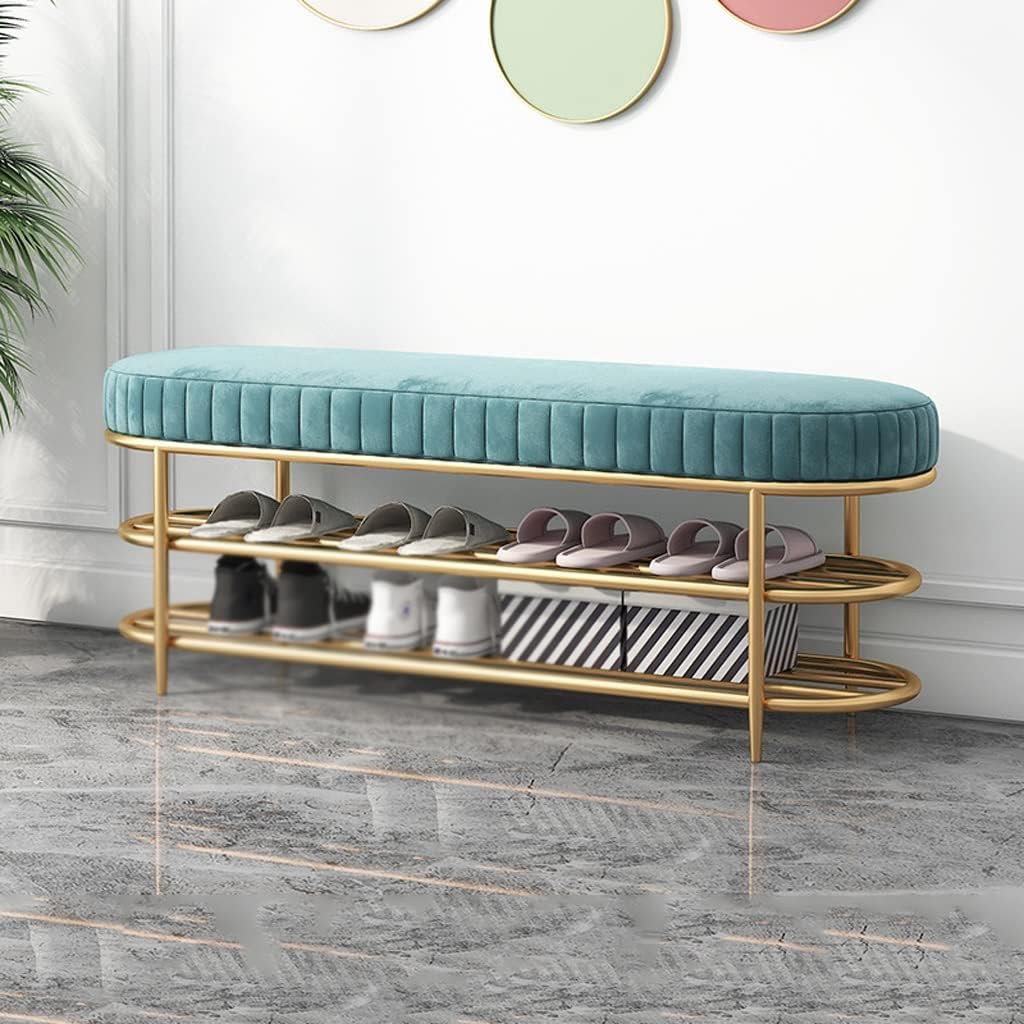 Household Change Shoe Stool Storage Wear Small Shelf Cabinet Home Door Can Sit on Stool(Black,60 * 45cm)