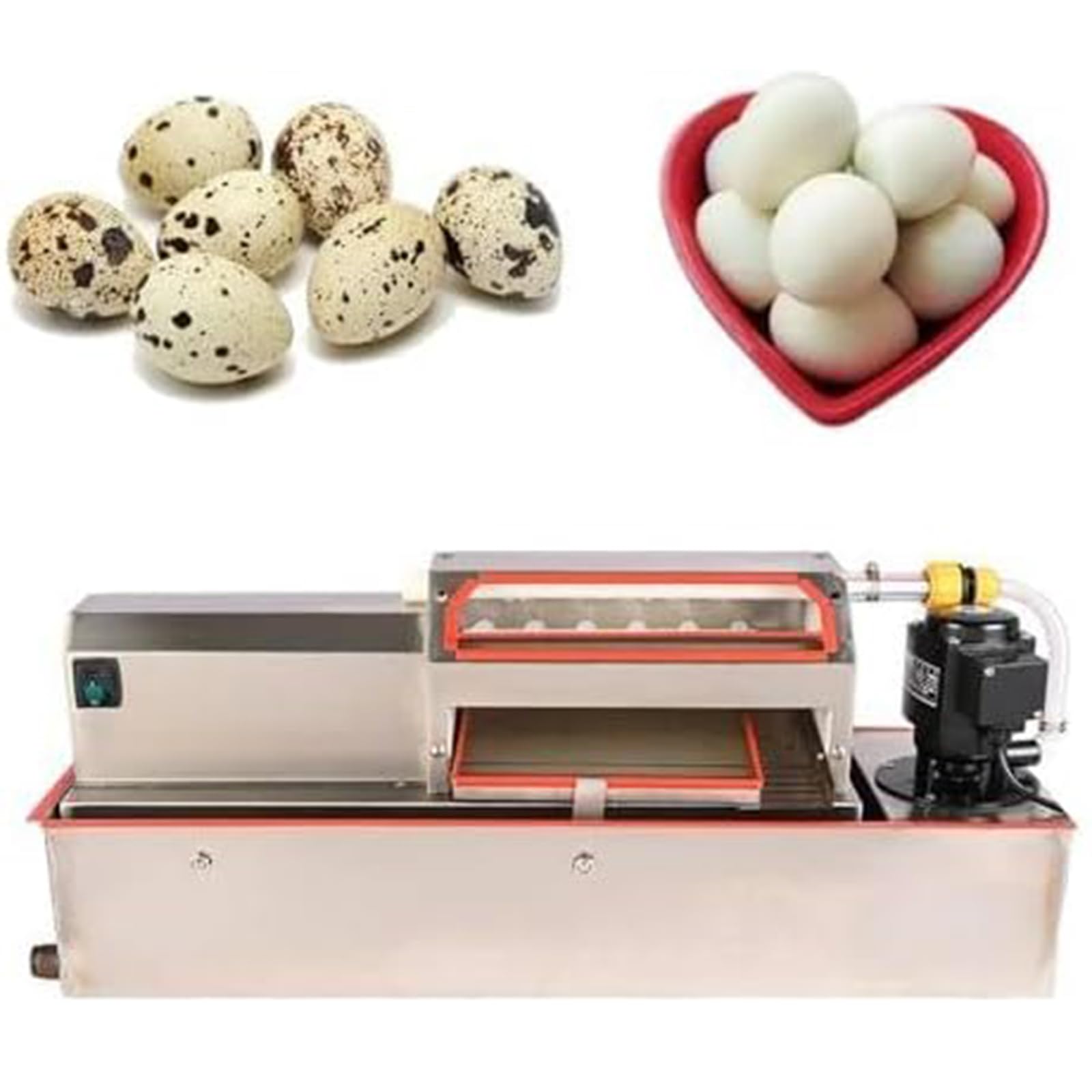 Aserzenith 1 Automatic Egg Peeler Machine With Water Circulation For Fast Boiled Egg Processing
