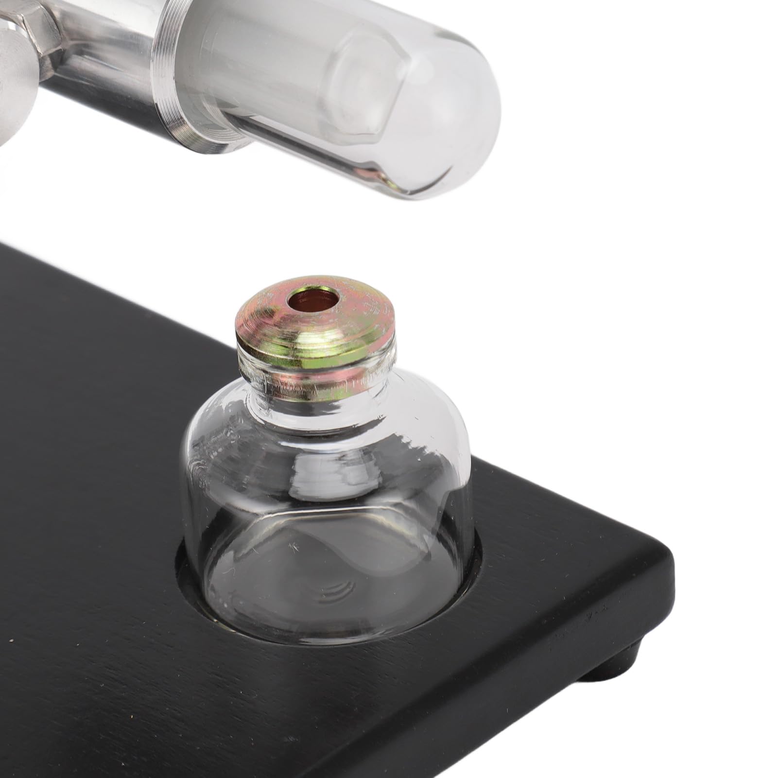 Modello di Motore Sterling Generatore di Energia Elettrica a Luce LED Colorata per Giocattoli Educativi Materiale Piastra di Base CNC Lega di Alluminio Vetro Legno di Pino