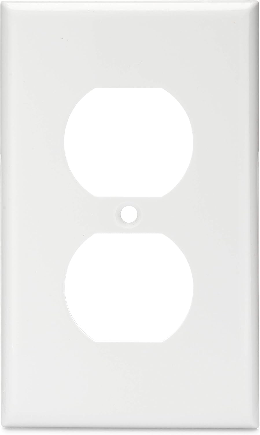 Duplex Outlet Covers 10 Pack 1-Gang Duplex Outlet Wall Plate Outlet Cover Duplex Outlet Cover 1 Outlet Cover 1-Gang Wallplate 1 Gang Wall Plate Electrical Outlet Covers Power Outlet Cover - White
