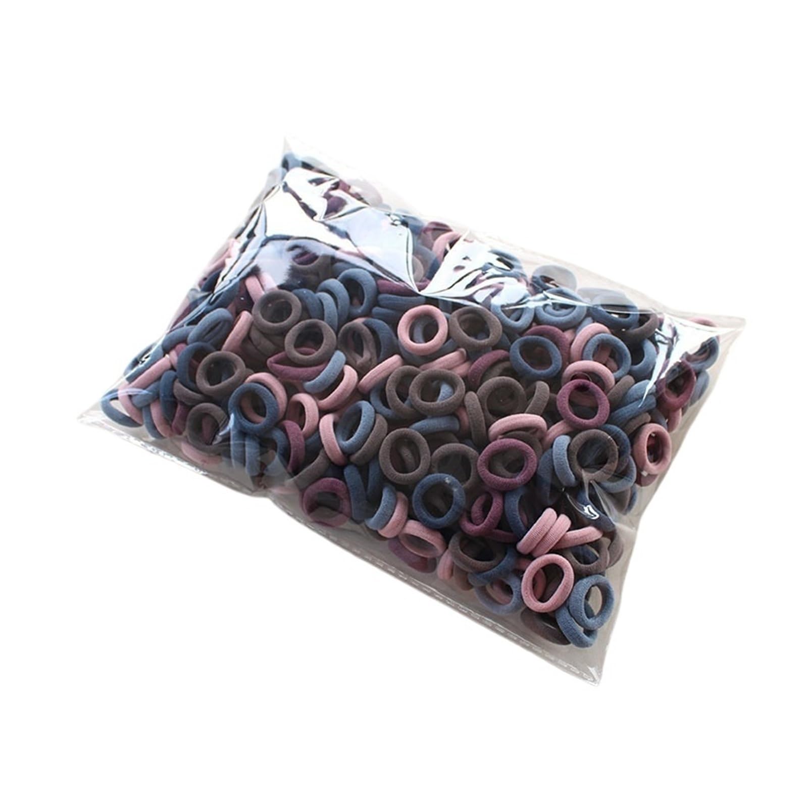 100/300/500 lazos elásticos de nailon coloridos for el pelo(C065-style2,300pcs)