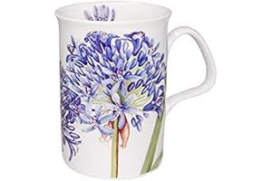 Agapanthus Bone China Mug - Roy Kirkham's Blue Beauty