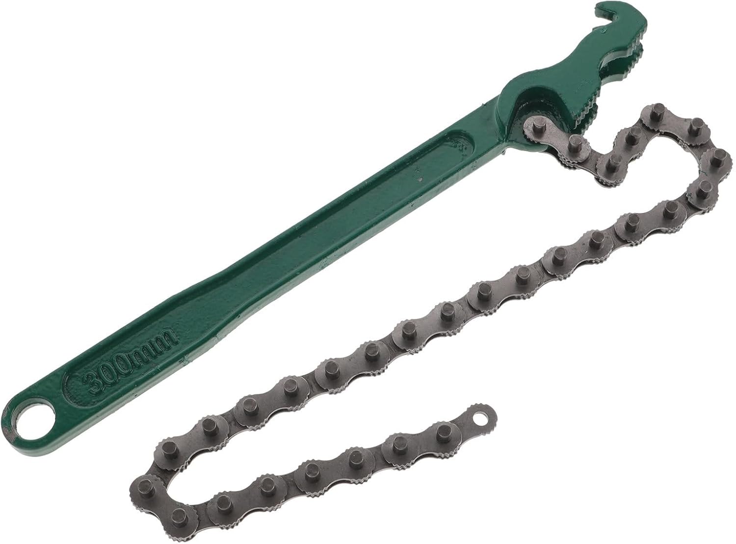 16-inch Heavy Duty Chain Wrench Oil Filter Wrench Water Filter Removal Tool for Automotive and Motorcycle Use Cast Handle