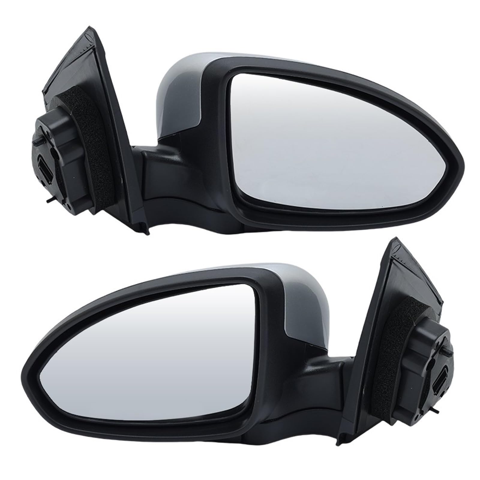 Door Wing Mirror For Chevy For Cruze 2009-2014 5 Wires Rearview Mirror Assembly Heated Manual Folding Silver Grey Side Car Accessories Car Side Mirror Assembly(1pair)