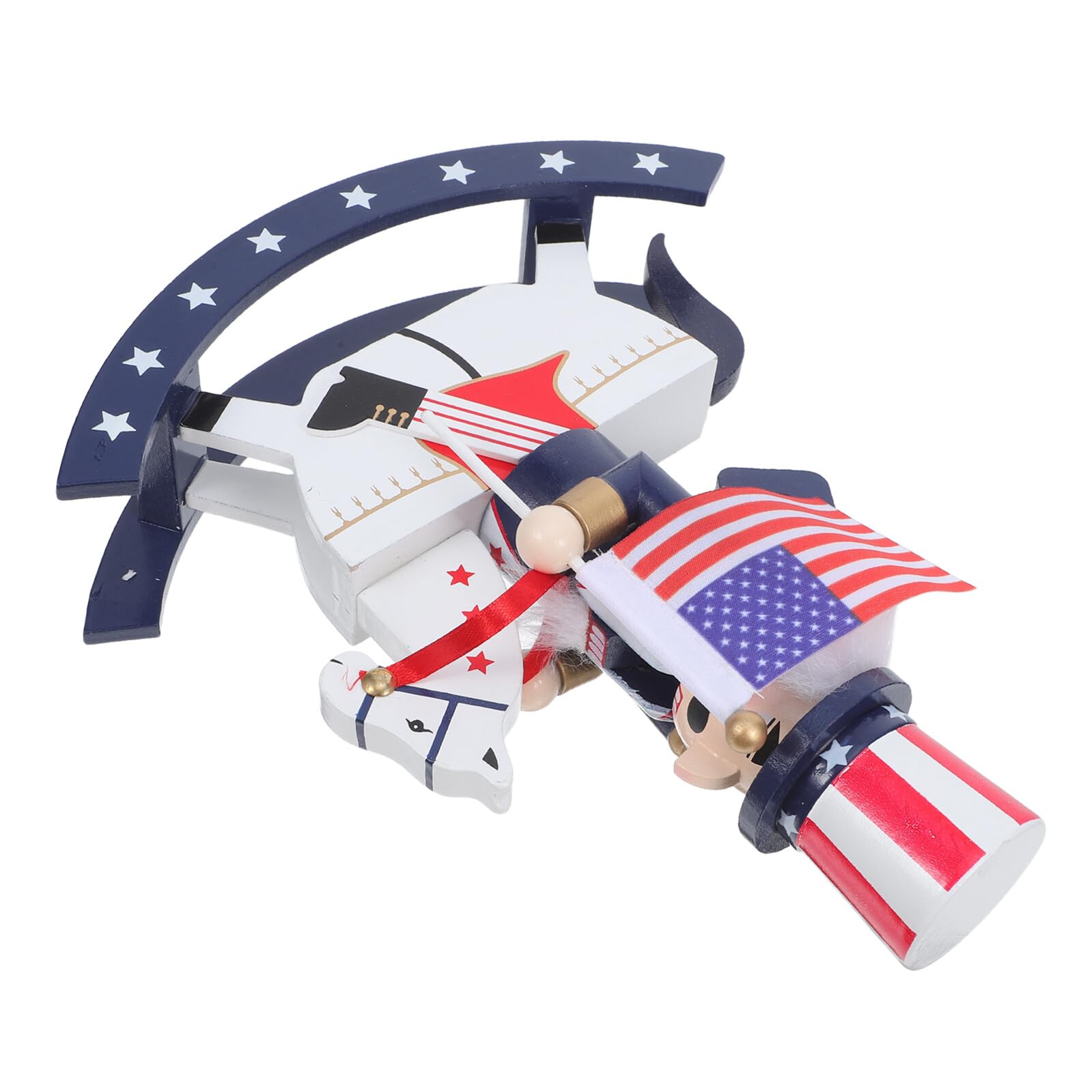 Casse-Noisette figurine en bois pour décoration de table patriotique et fête américaine