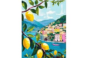 Relaxing Paint by Numbers City Landscape for Adults