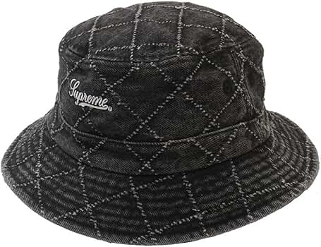 Amazon | [シュプリーム] Punched Denim Crusher ハット BLACK [サイズ