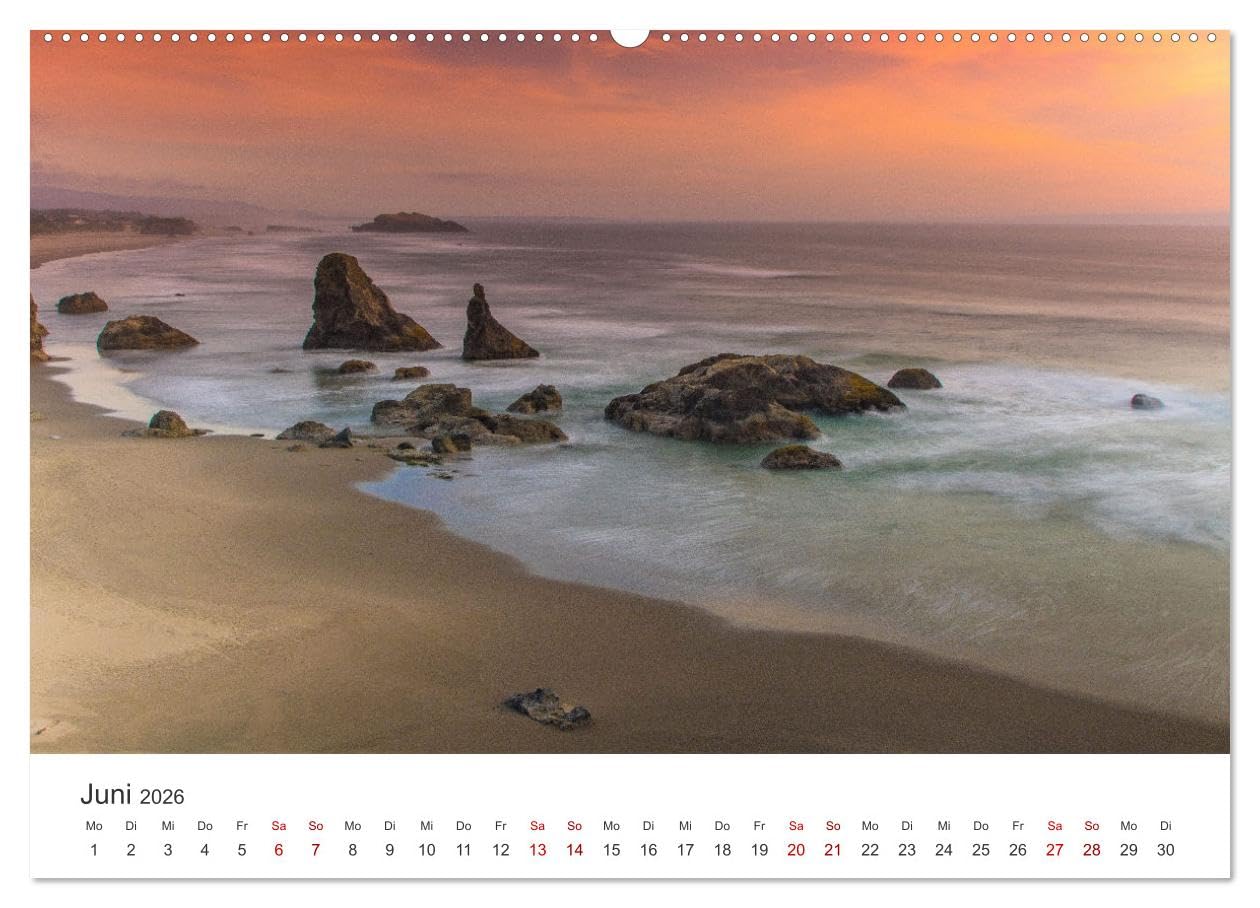 Oregon - Amerikas wunderschöne Westküste (hochwertiger Premium Wandkalender 2026 DIN A2 quer), Kunstdruck in Hochglanz: Natur Pur im Westen Amerikas. (CALVENDO Orte)