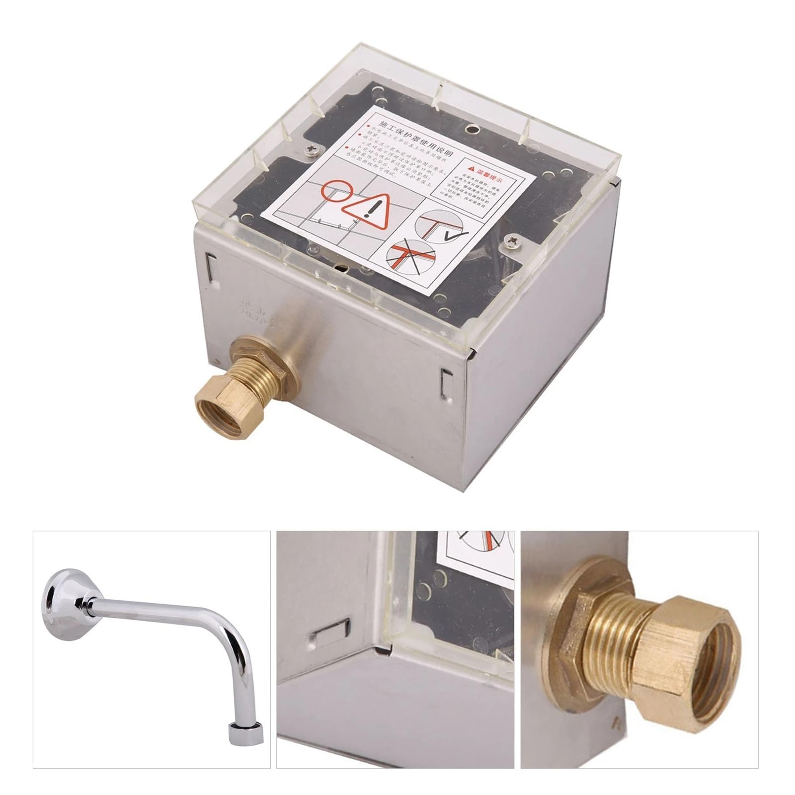 Fluxómetro manual para inodoro Válvula De Descarga Automática For Urinario Con Sensor Pared, Fácil Instalar