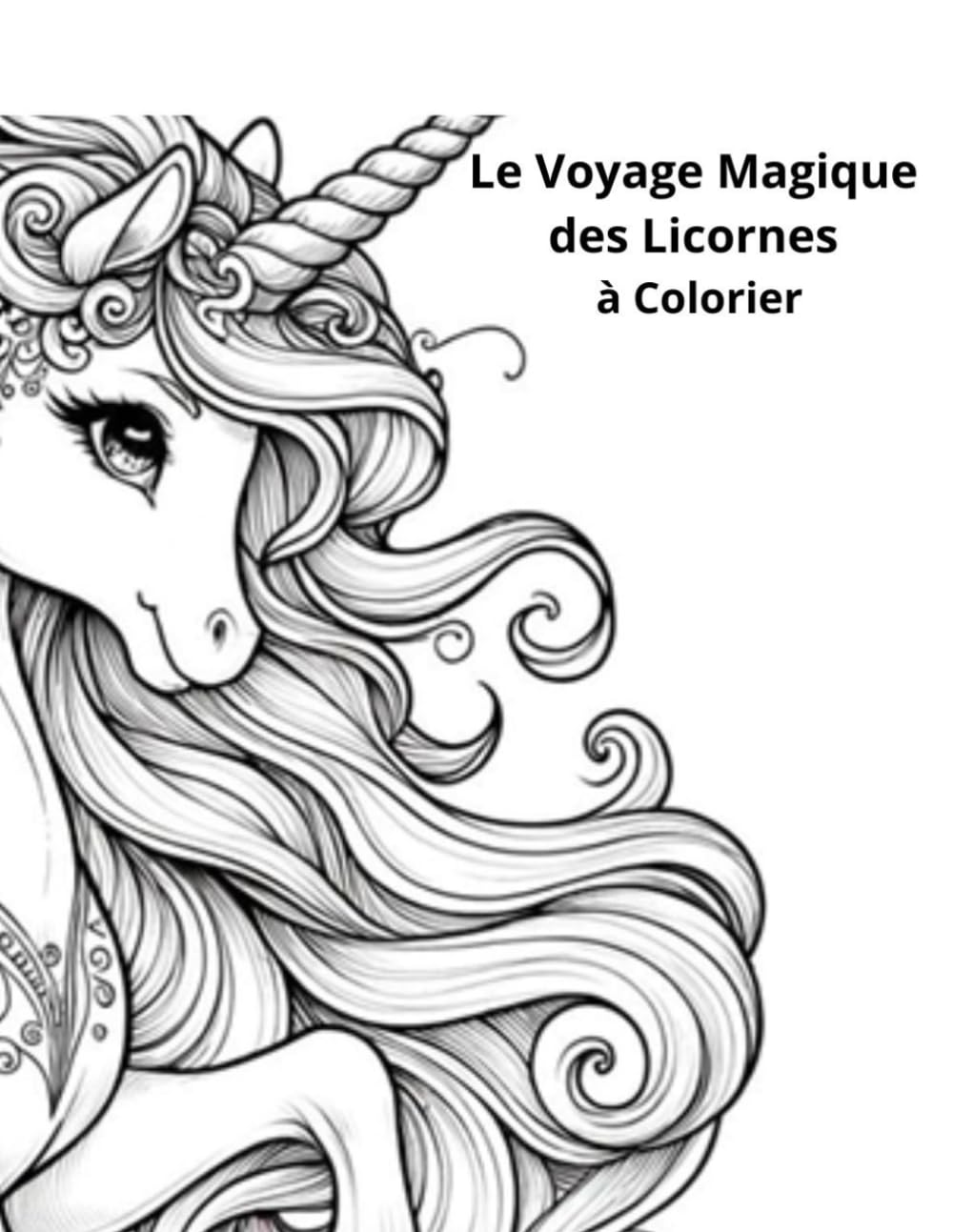 Le Voyage Magique des Licornes à Colorier