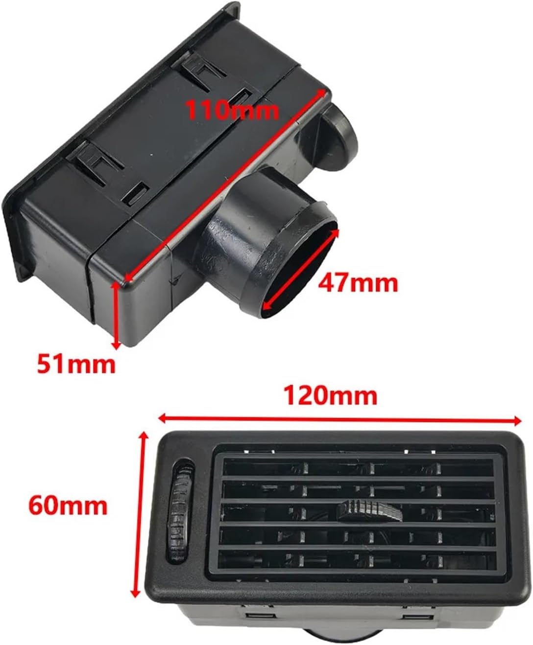 1 Pc Car Air Exhaust Vent Heat Ventilation Outlet Universal Replacement Parts Car RV Truck Trailer ATV