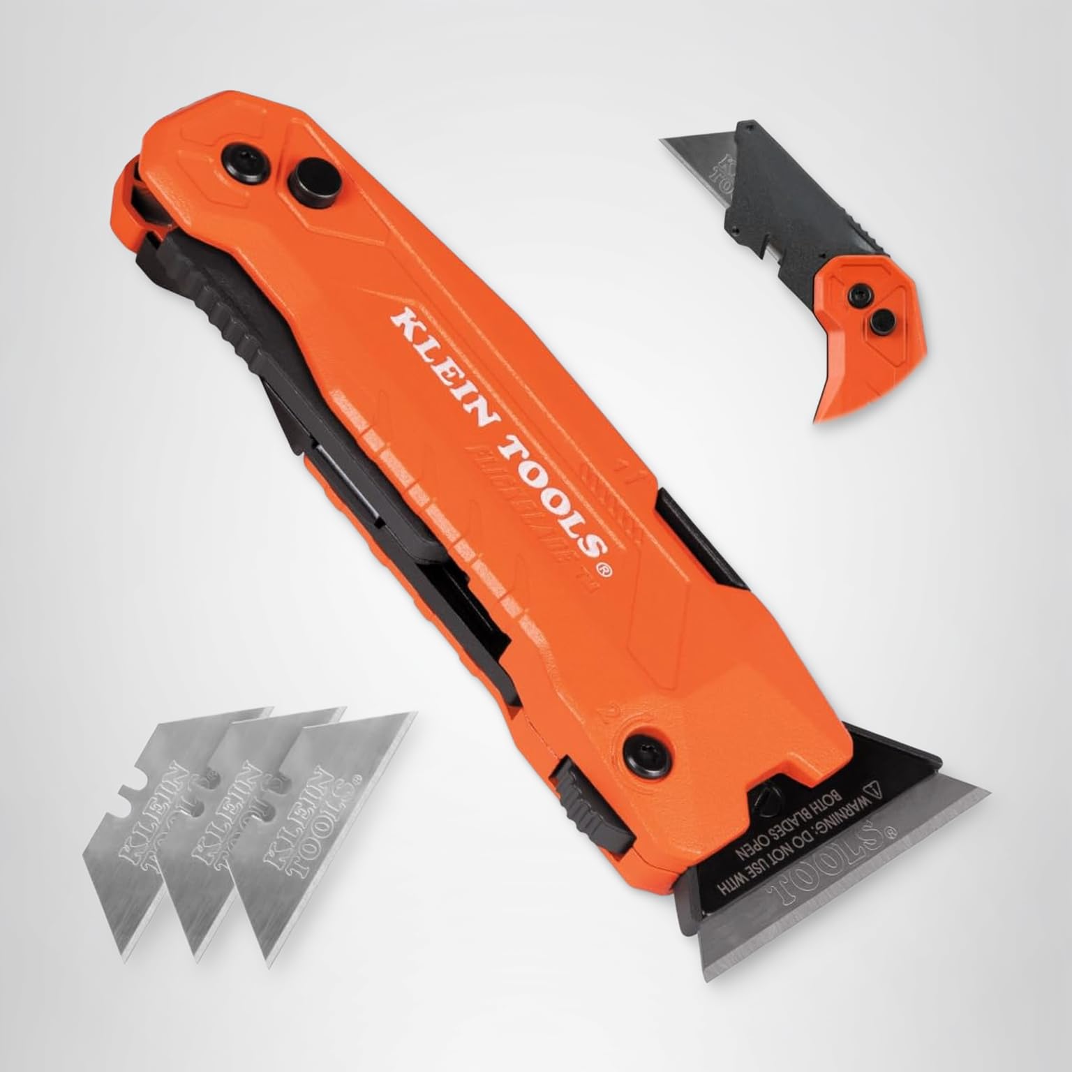 Klein Tools 44306 FLICKBLADE 2-in-1 Folding Utility Knife and