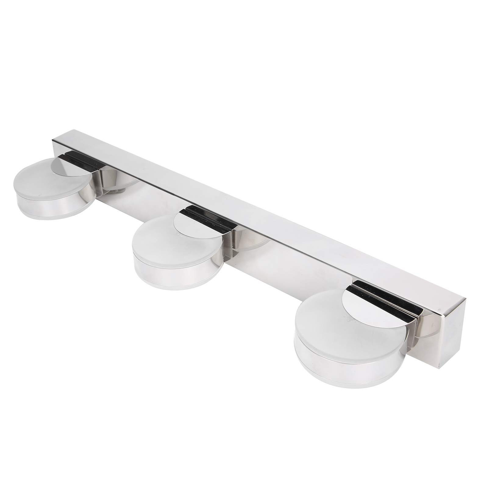 Wakects Lampada da Parete in Acciaio Inox PMMA Specchio Luce Frontale 9W 4000K 104F Testa Orientabile per Bagno Toilette Toeletta Soggiorno Camera da Letto