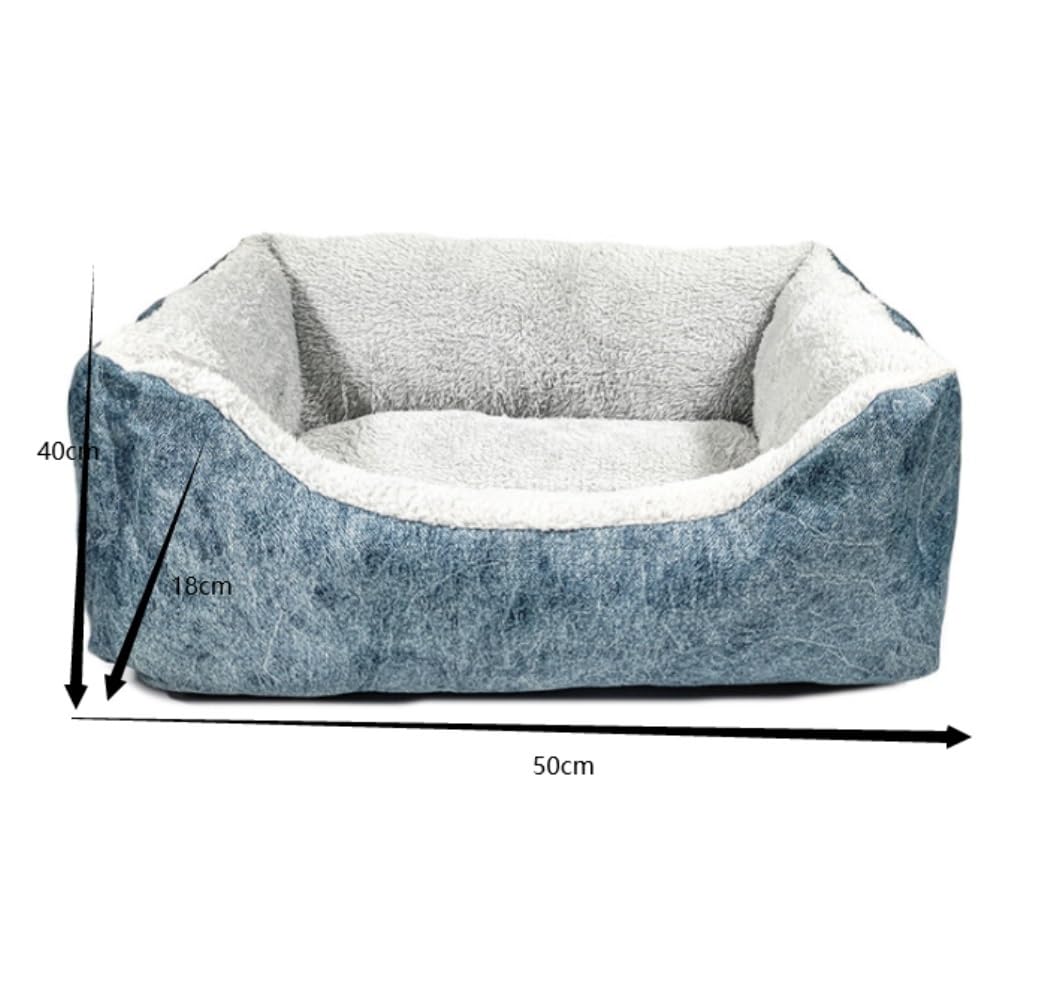 Cuccia Per Gatti Cuccia morbida per animali domestici (cane/gatto) Cuccia calda per cani invernale Cuccia per cani in soffice peluche Cuscini lavabili Cuccia Gatto Interno ( Color : D , Size : 50*40*1