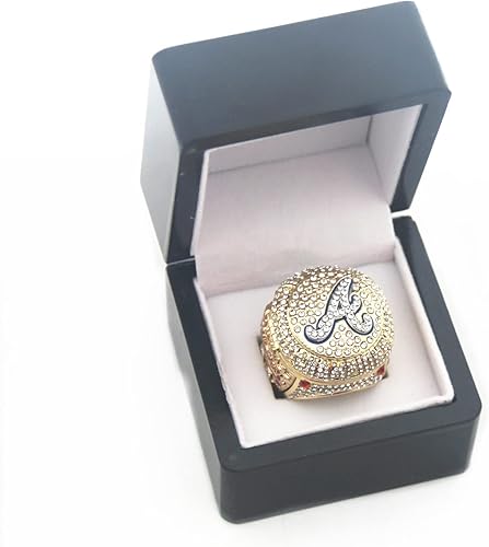 Miniatura 5 de ATL 2021 Braves 5 FREEMAN Serie de regalos de Navidad Cubs World Replica Champions Juego de anillos Atlanta Championship Anillos con caja de madera