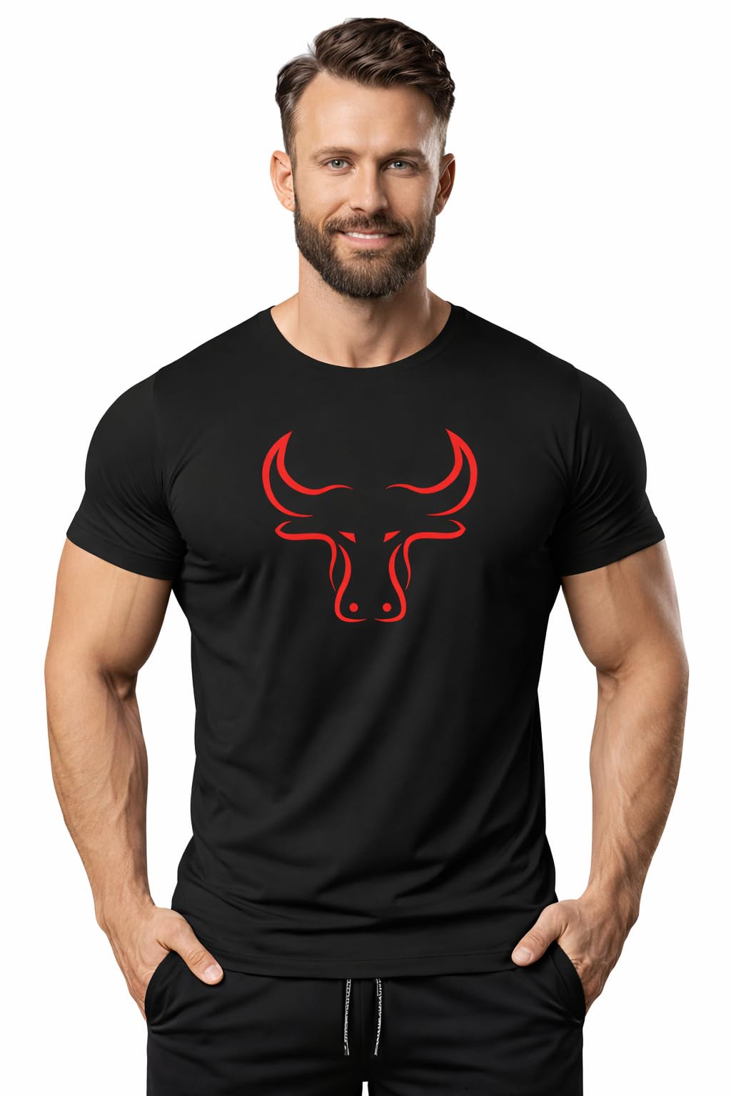 3colors 3Colours RGB Active Fit T-Shirt – Lightweight Polyester Sportswear-Bull-picture-31