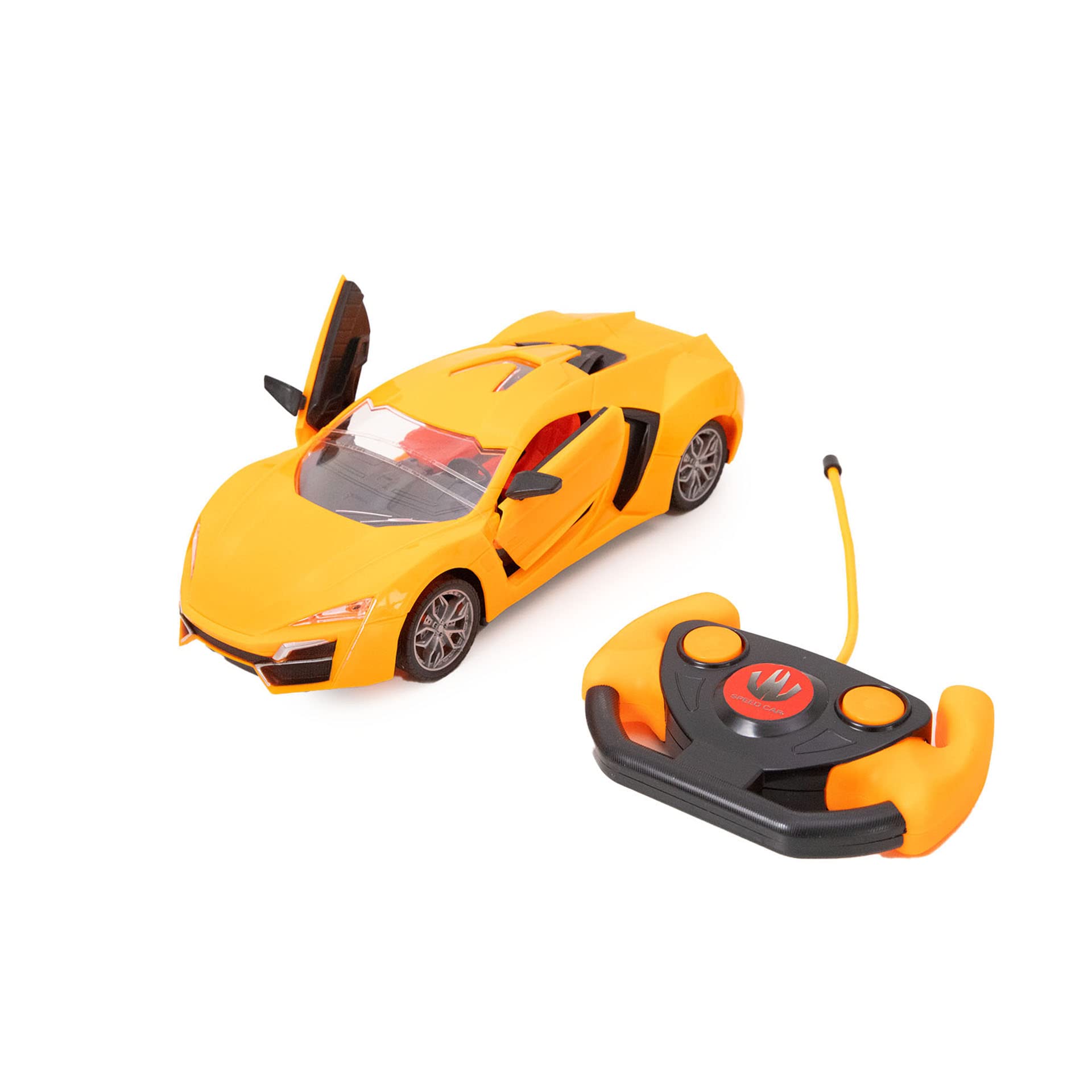 Radio Controlled Car; Remote control cars; Lykan Hypersport car with  remote; Roadster Children's Cars; Orange Black