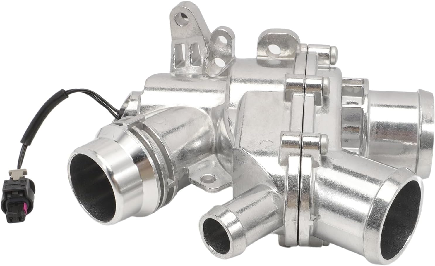 LR117568 Aluminum Thermostat Housing with Sensor Compatible with Land Rover LR4 2014-2016 Discovery 2017-2020 Thermostat 3.0L for Jaguar XF2013-2019 F-Type 2014-2020 Replece AJ813986 LR069809