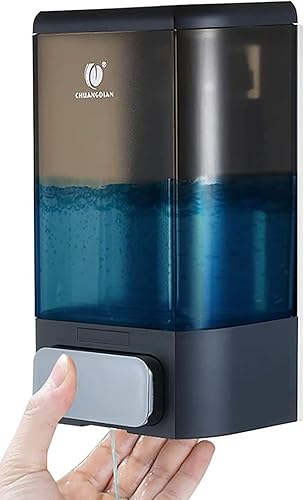 Hand Soap Dispenser Wall Mounted, 34oz (1000mL) Commercial Manual Refillable Liquid Soap Dispenser-White, CHUANGDIAN