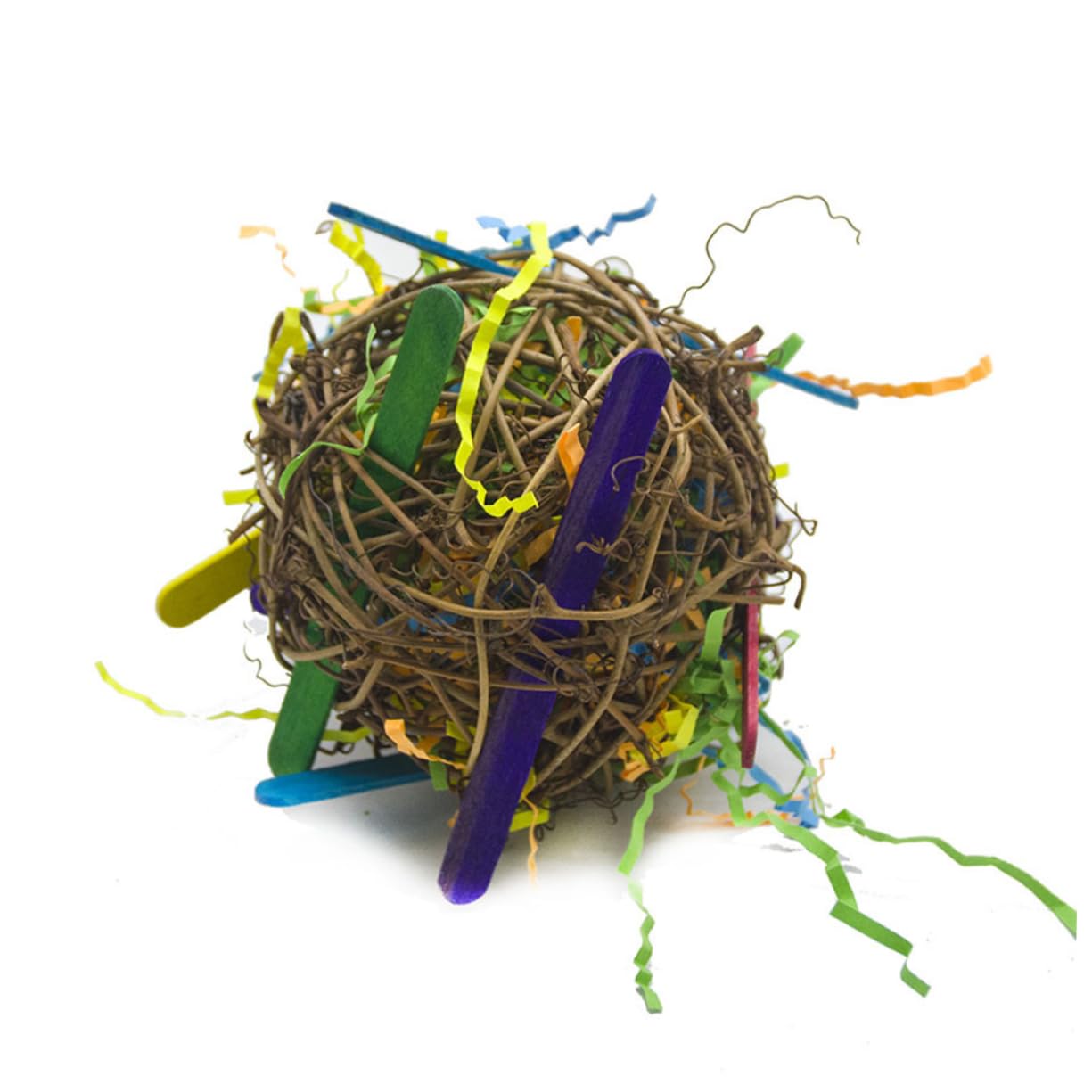 BESPORTBLE 9pièces Jouets à Mâcher pour Oiseaux Balles Rattan pour Perroquets Africains Calopsittes Et Inséparables