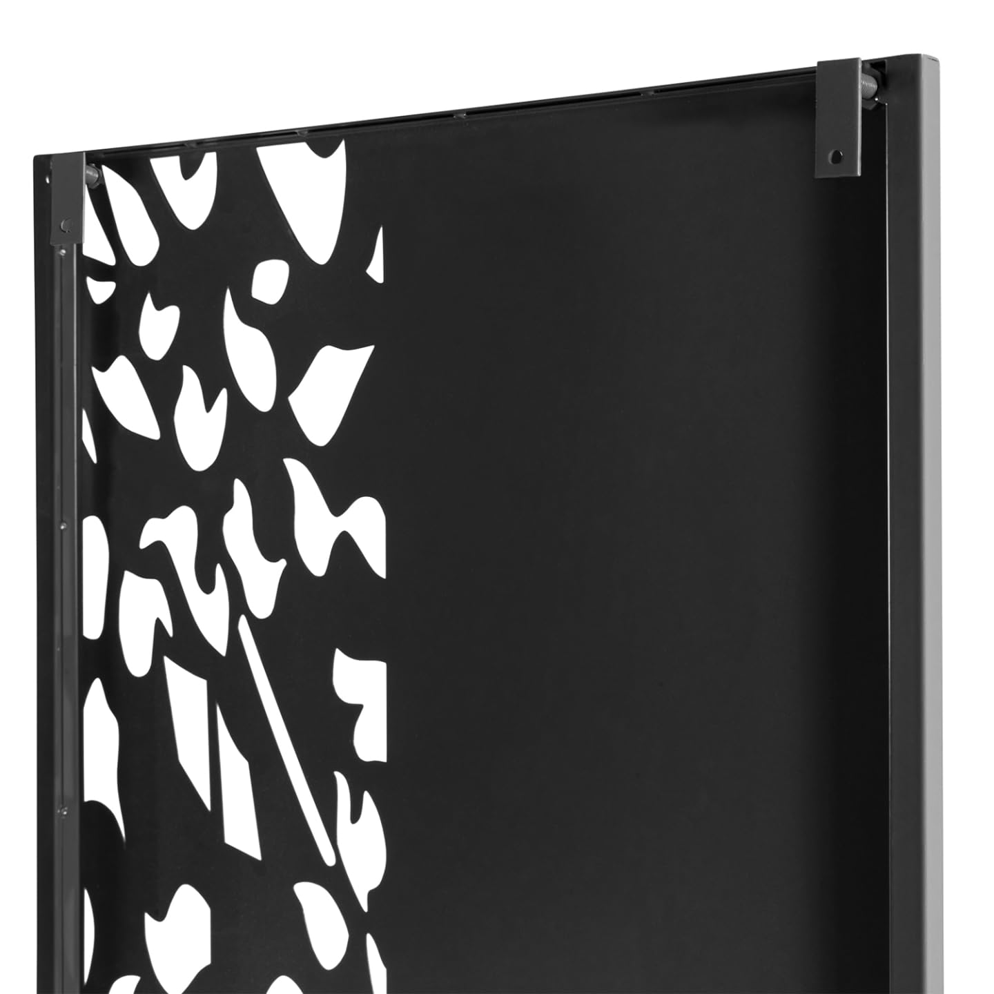 IDMarket - Dekoratives Universalpaneel 150 x 50 cm Flower grau halb durchbrochen an der Seite