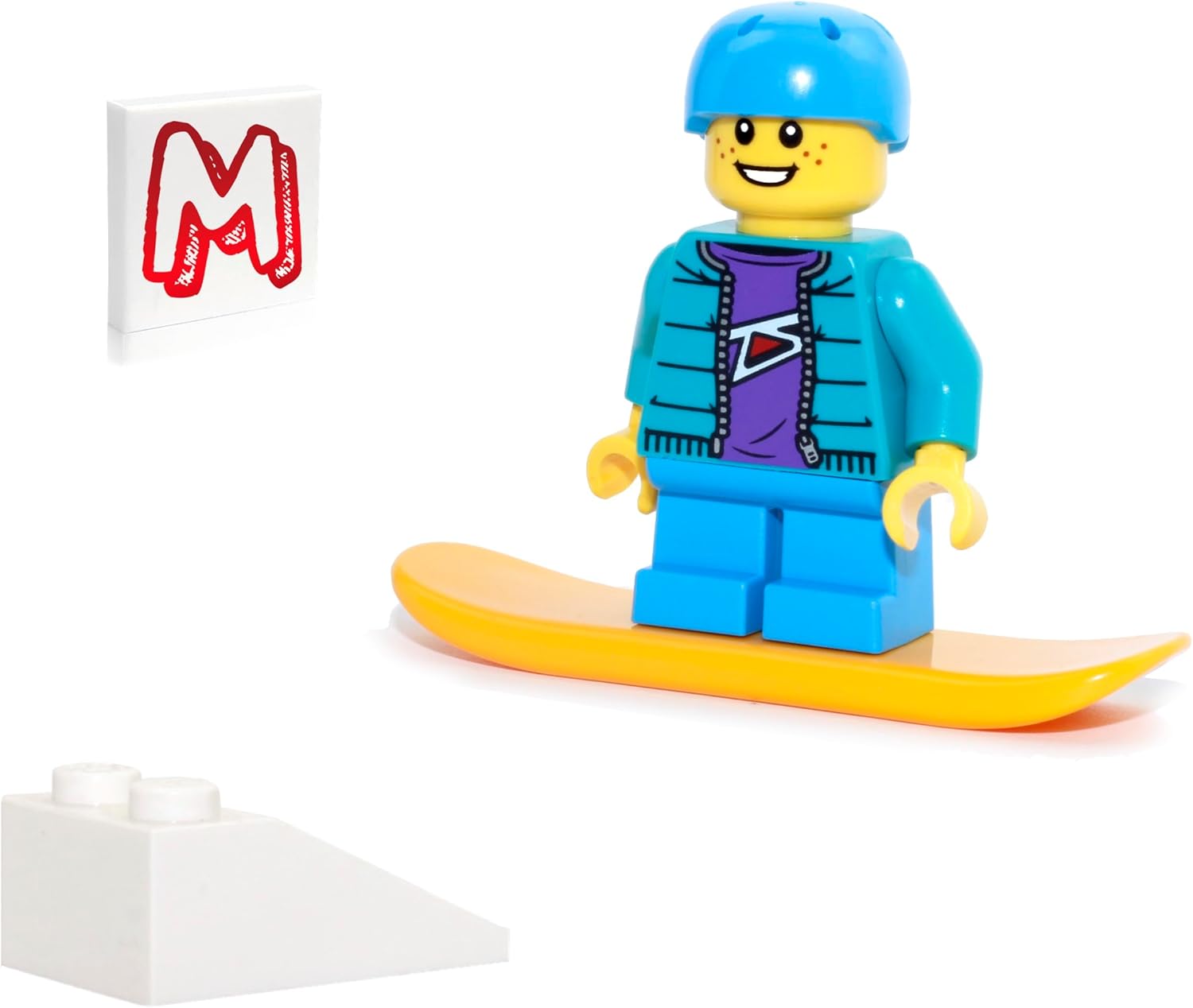 LEGO Holiday Minifigure - Snowboarder Boy (with Snowboard and Mini Jump)