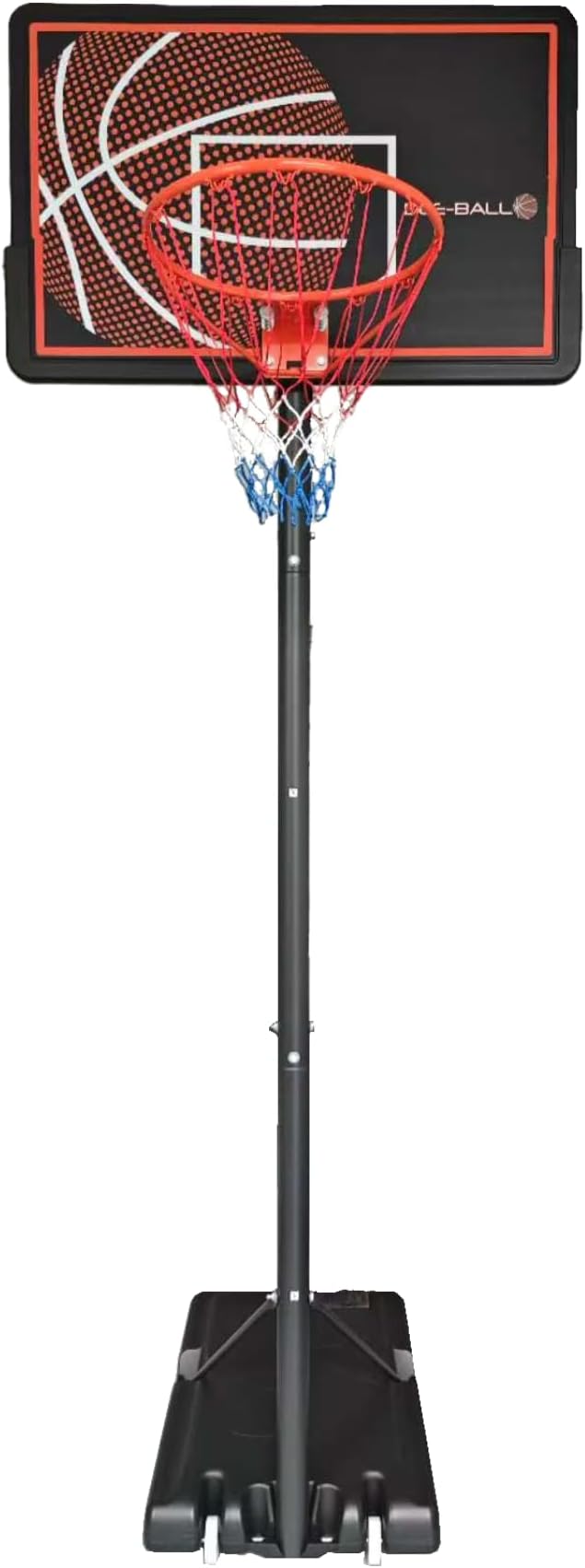 Pro Bound ZY-015 Full NBA Size 10ft (3.05m) Adjustable Basketball Hoop & Stand - Outdoor Basketball Backboard & Net for Adults/Kids - Sport Outdoor Hoop