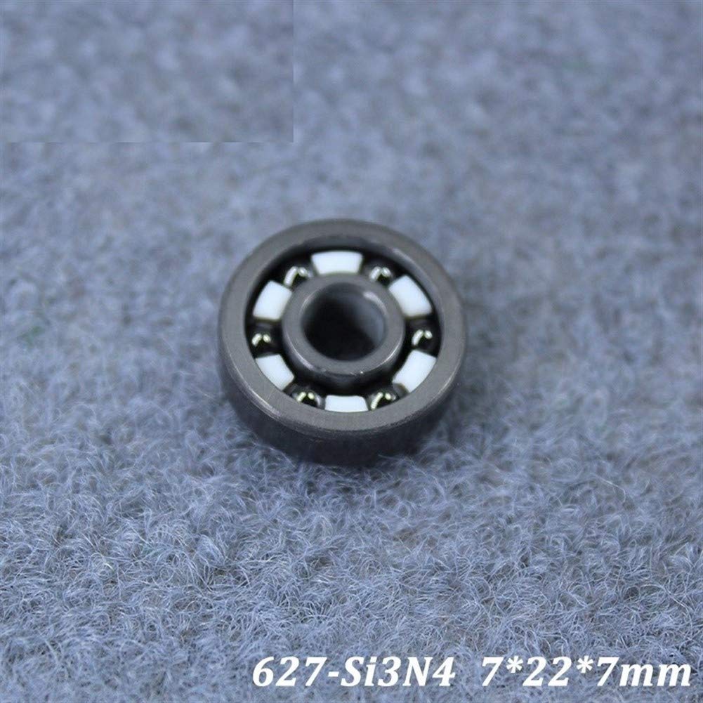 JIYAMI'EN EL-ZHOU 627 627CE Completa cojinete de cerámica (1 PC) Si3N4 Todo el Material de nitruro de silicio de cerámica rodamientos de Bolas 7 * 22 * ​​7 mm